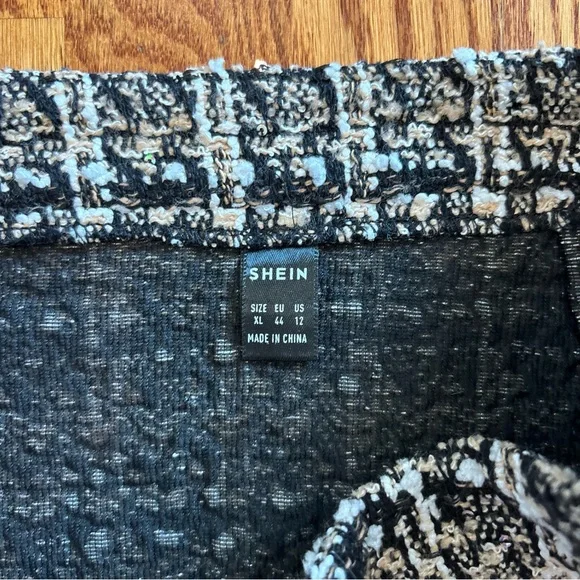 Tweed pencil skirt women’s XL US 12 fall winter SHEIN - Picture 3 of 6